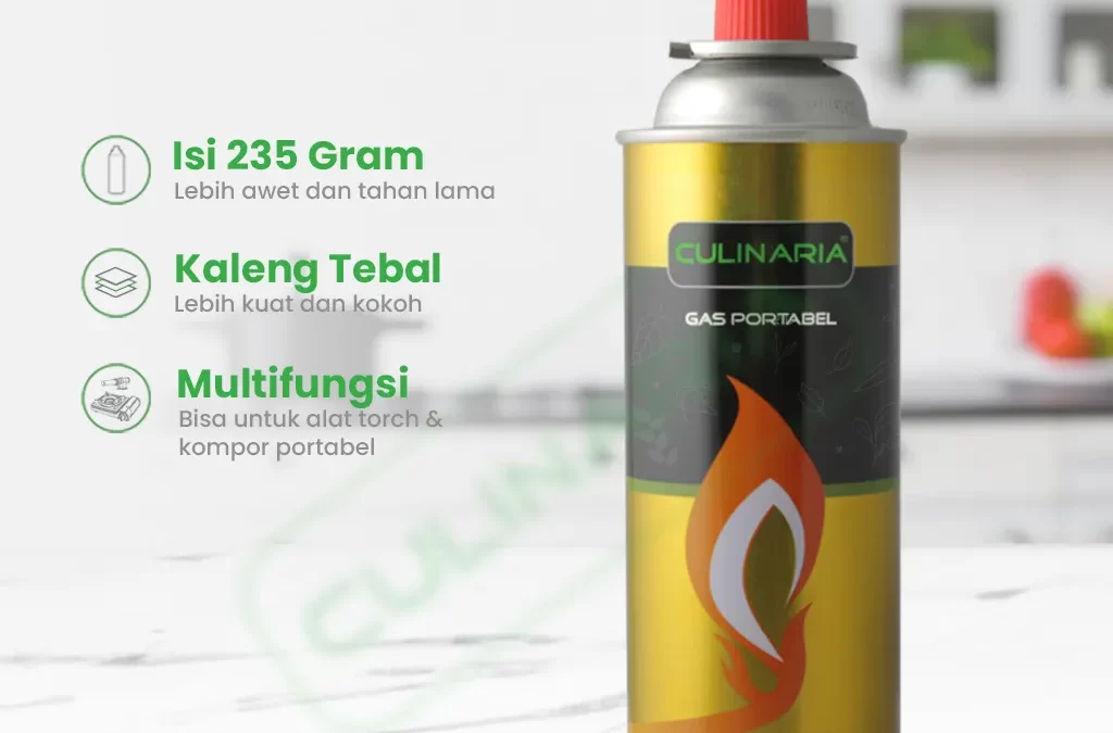 Gas CULINARIA, Gas Portable yang Bagus, Aman, Tahan Lama! 